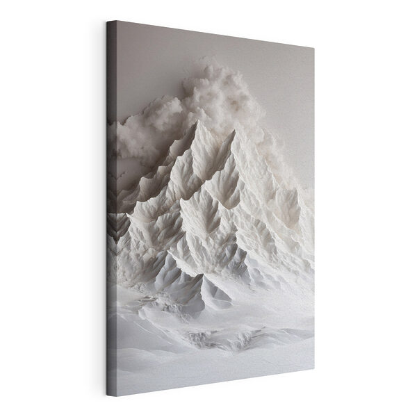 Berg waar rook uit komt Canvas Schilderijen Berg waar rook uit komt