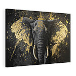 Canvas Schilderijen Majestueuze olifant met artistieke flair