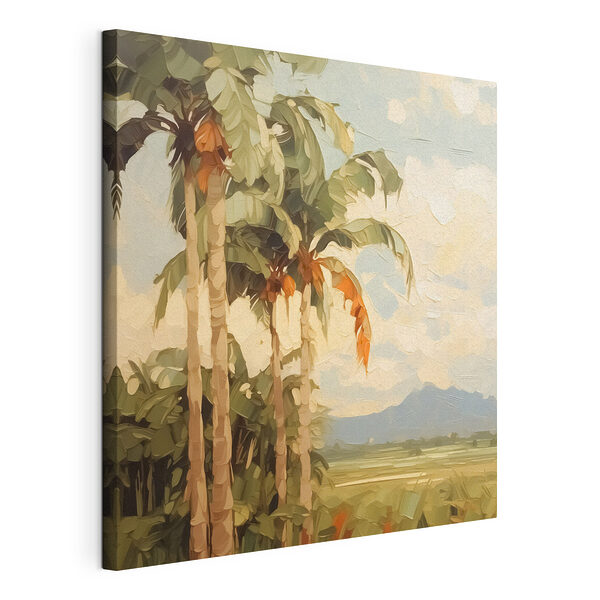 Canvas Schilderijen Schilderij van palmbomen