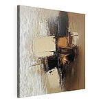Canvas Schilderijen Abstracte vormen in warme tinten