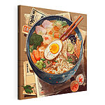 Canvas Schilderijen Kom ramen met stokjes en een ei