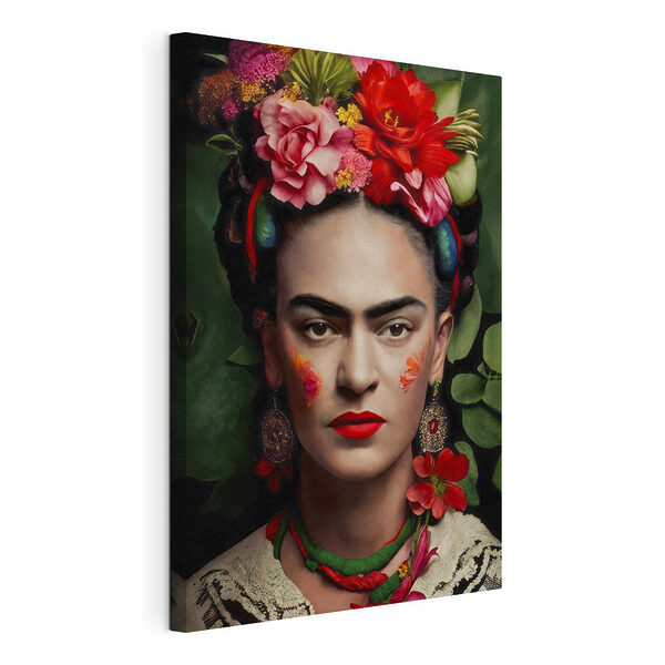 Levendig bloemhoofdstuk en felle kleuren Canvas Schilderijen Levendig bloemhoofdstuk en felle kleuren