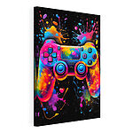 Canvas Schilderijen Kleurrijke videogamecontroller
