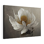 Canvas Schilderijen Elegante witte bloem in bloei