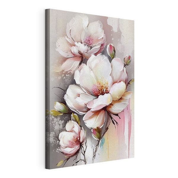 Elegante bloesems in artistieke aquarelstijl Canvas Schilderijen Elegante bloesems in artistieke aquarelstijl