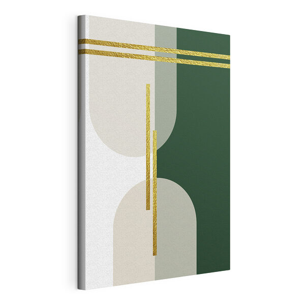 Elegante lijnen in moderne kunsttinten Canvas Schilderijen Elegante lijnen in moderne kunsttinten