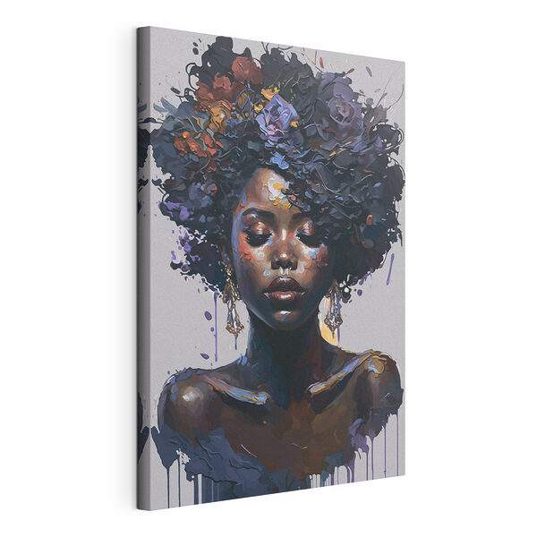 Canvas Schilderijen Kleurrijke expressie van serene schoonheid