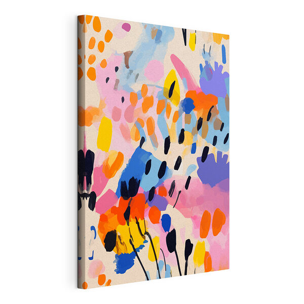 Levendig abstract patroon met kleuren Canvas Schilderijen Levendig abstract patroon met kleuren