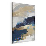 Canvas Schilderijen Abstracte golven in neutrale tinten