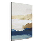 Canvas Schilderijen Bruine en blauwe berg