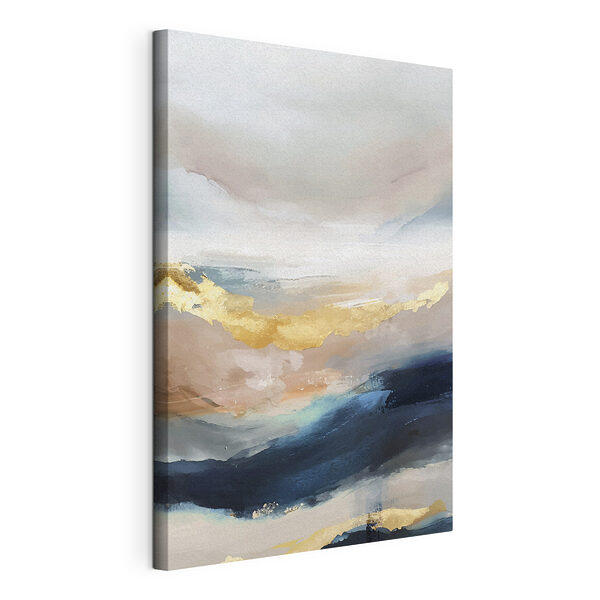 Canvas Schilderijen Schilderij van een landschap