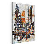 Canvas Schilderijen Schilderij van een stad
