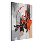 Canvas Schilderijen Abstracte expressie met krachtige penseelstreken