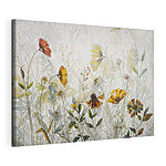Canvas Schilderijen Levendige bloemen in zachte pasteltinten