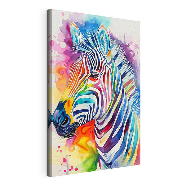 Roze cirkel op oranje achtergrond Canvas Schilderijen Roze cirkel op oranje achtergrond