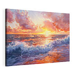 Canvas Schilderijen Zonsondergang over de oceaan