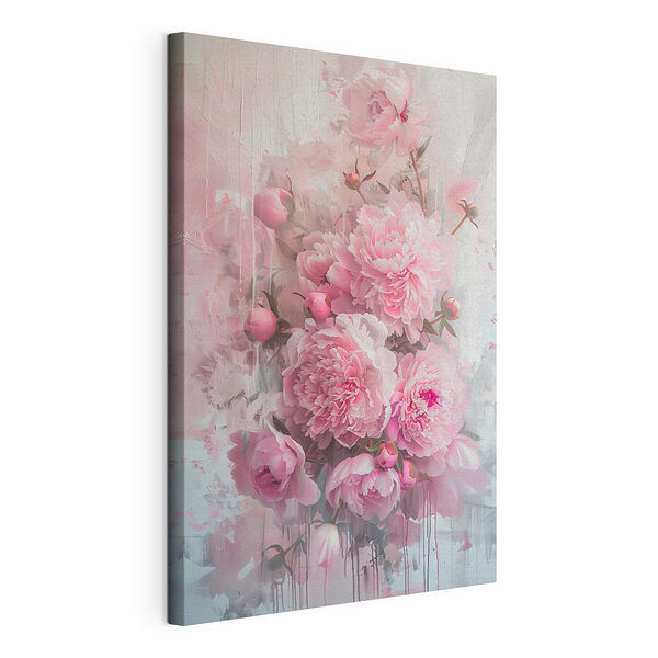 Canvas Schilderijen Delicate roze bloesems in bloei