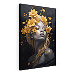Canvas Schilderijen Stralende bloesems bekronen serene elegantie