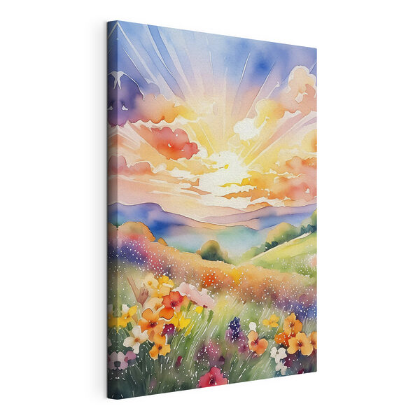 Witte hoed op iemands hoofd Canvas Schilderijen Witte hoed op iemands hoofd