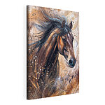 Canvas Schilderijen Schilderij van een paard
