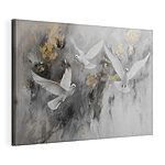 Canvas Schilderijen Groep vliegende witte vogels