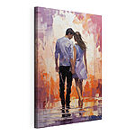 Canvas Schilderijen Man en vrouw houden elkaars hand vast