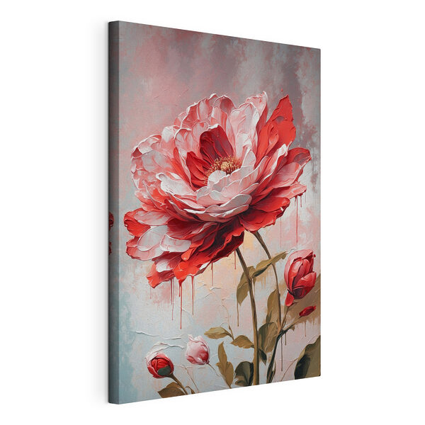 Canvas Schilderijen Schilderij van een bloem