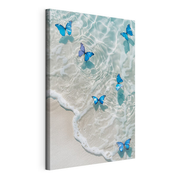 Vlinders op het water Canvas Schilderijen Vlinders op het water