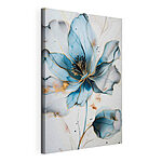 Canvas Schilderijen Elegante blauwe bloemblaadjes in bloei