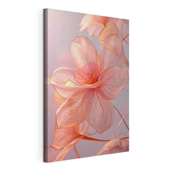 Canvas Schilderijen Etherische blush, zachte aanraking van de natuur’s