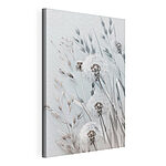 Canvas Schilderijen Etherische paardenbloemen in monochrome tinten
