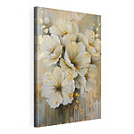 Canvas Schilderijen Elegante bloesems versierd met glitters