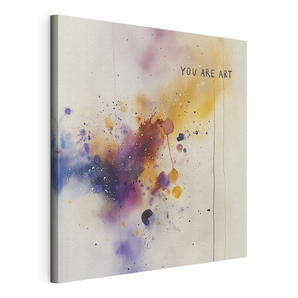 Canvas Schilderijen Exploderende kleuren van het innerlijke zelf