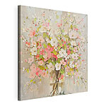 Canvas Schilderijen Schilderij van bloemen in een vaas
