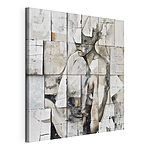 Canvas Schilderijen Schilderij van een vrouw