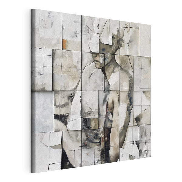 Canvas Schilderijen Schilderij van een vrouw