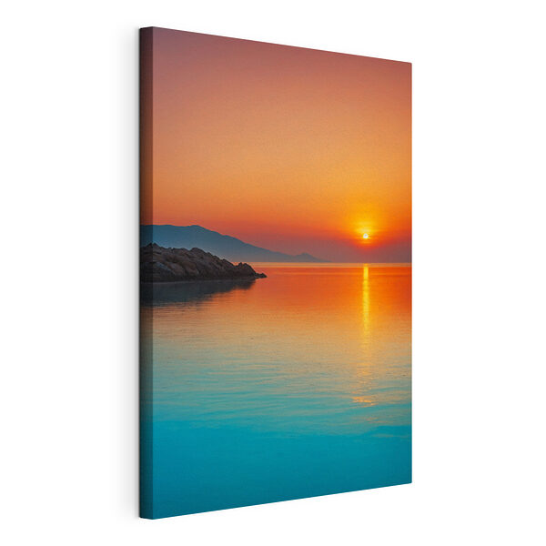 Canvas prints Sunset over a body of water Canvas Schilderijen Canvas prints Sunset over a body of water