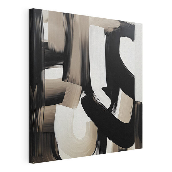 Canvas Schilderijen Zwart-wit kunst