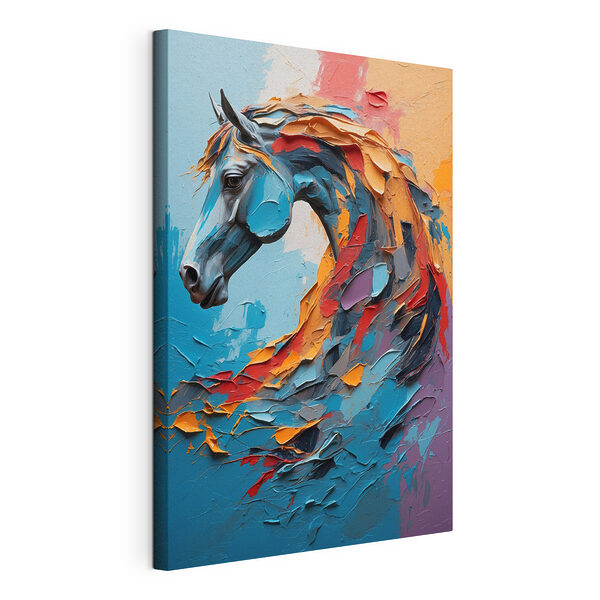 Schilderij van een paard Canvas Schilderijen Schilderij van een paard