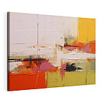 Canvas Schilderijen Schilderij van een kleurrijke muur