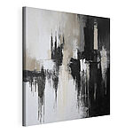Canvas Schilderijen Zwart-wit schilderij