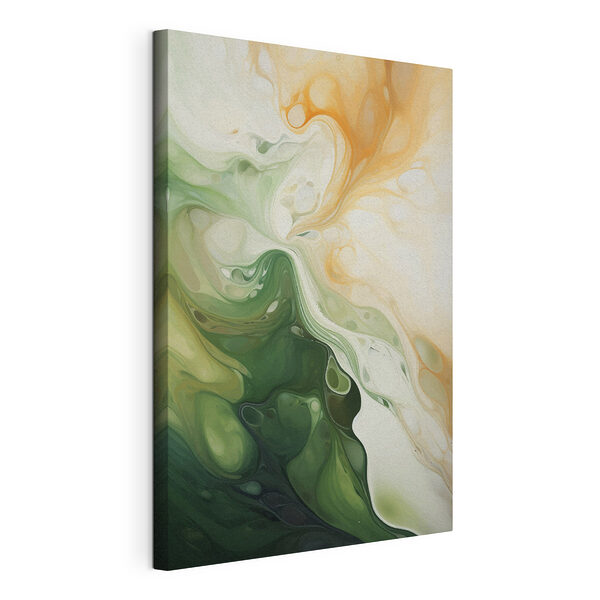 Canvas Schilderijen Wervelende kleuren omarmen abstracte schoonheid
