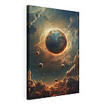 Canvas Schilderijen Planeet in de lucht