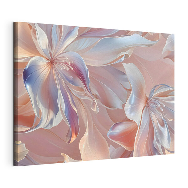 Zijdeachtige bloesems in subtiele tinten Canvas Schilderijen Zijdeachtige bloesems in subtiele tinten