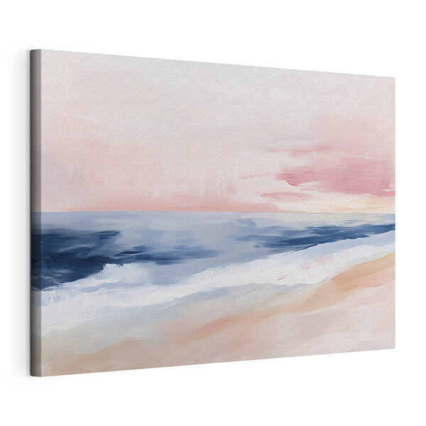 Canvas Schilderijen Schilderij van een strand