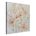 Canvas Schilderijen Schilderij van roze bloemen