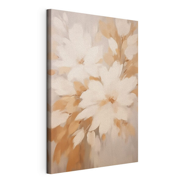 Canvas Schilderijen Sereen pastel bloemstuk