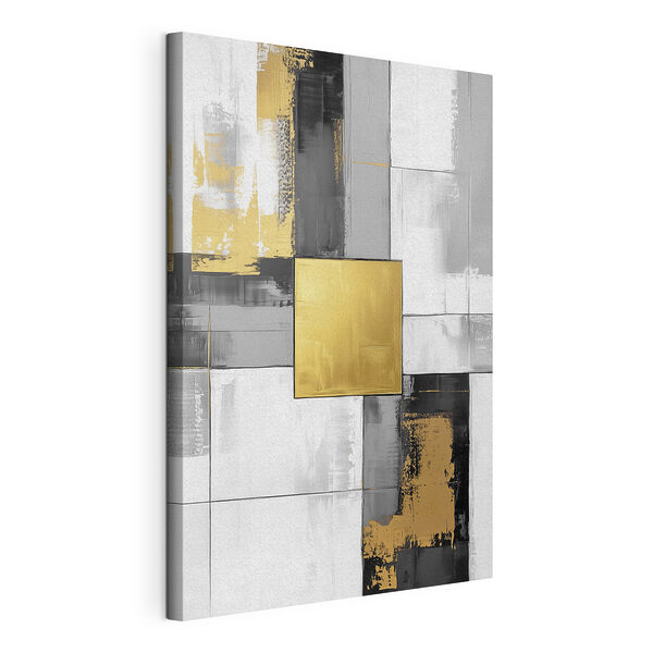 Dynamisch samenspel van kleuren en texturen Canvas Schilderijen Dynamisch samenspel van kleuren en texturen