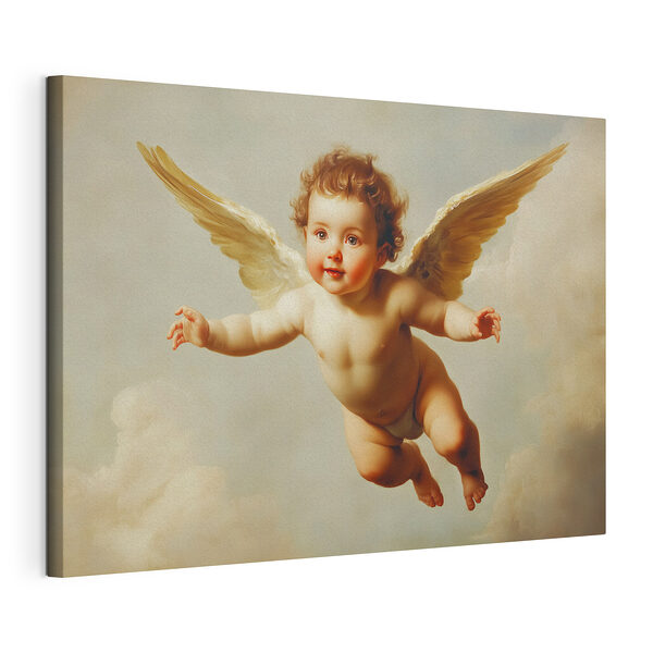 Canvas Schilderijen Baby in de lucht