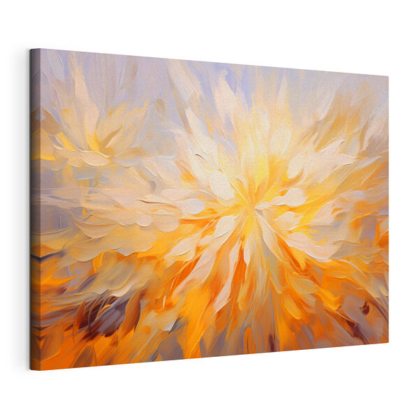 Schilderij van een bloem Canvas Schilderijen Schilderij van een bloem